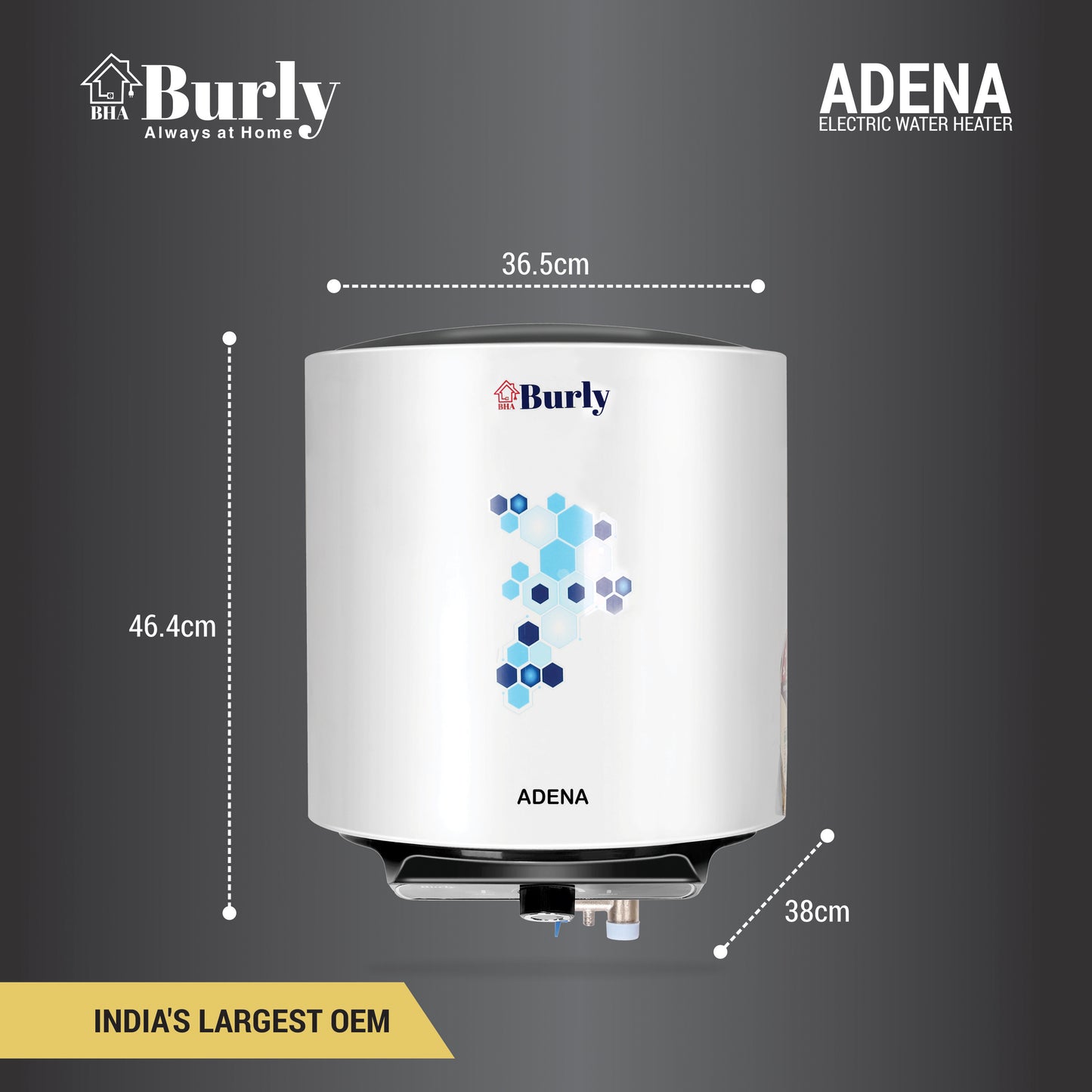 ADENA STORAGE GEYSER 15 LTR