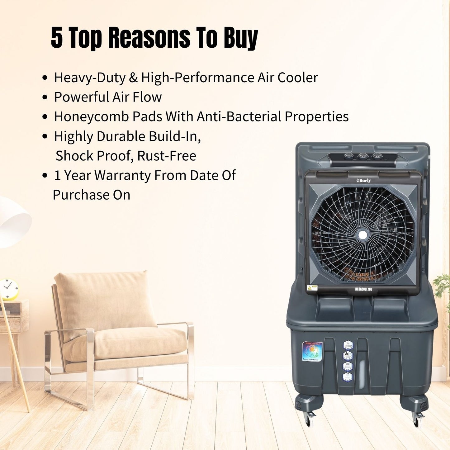 Mega Cool 100L – Extreme Capacity. Unmatched Cooling Power.