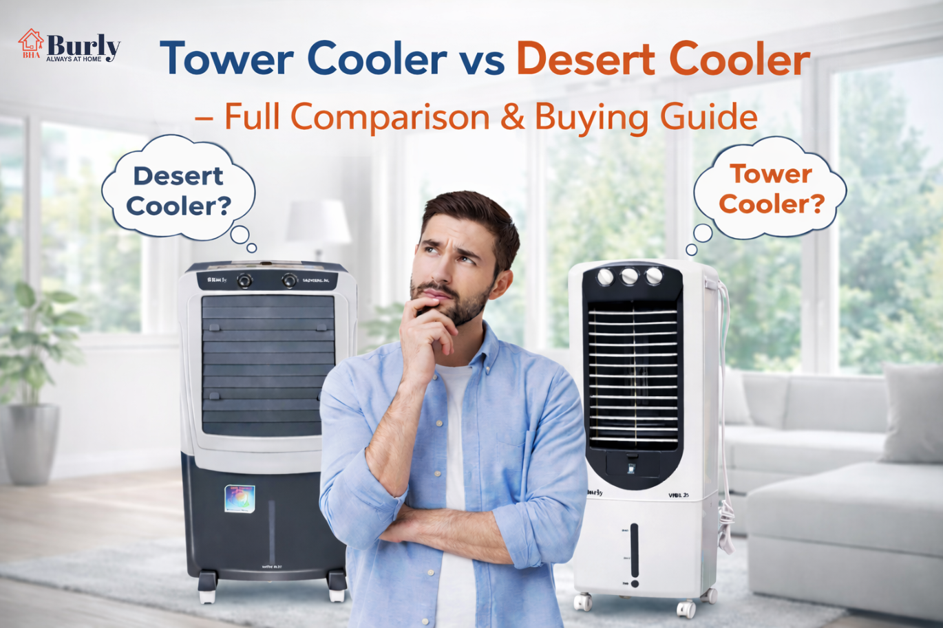 Tower cooler vs Desert cooler  – Full Comparison & Buying Guide