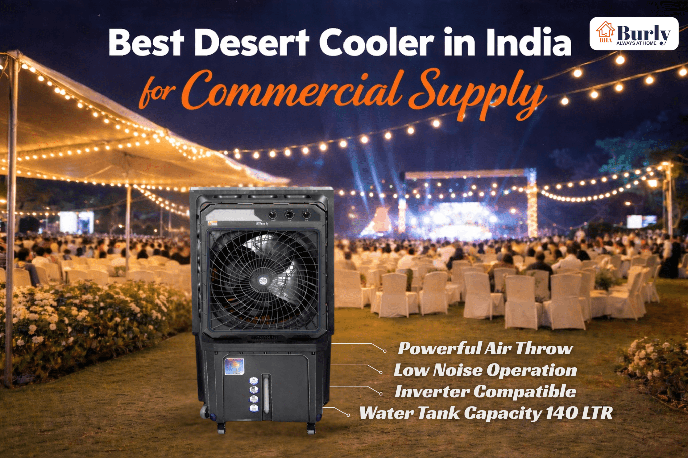Best Desert Cooler in India for Commercial Supply - Burly Home Appliances