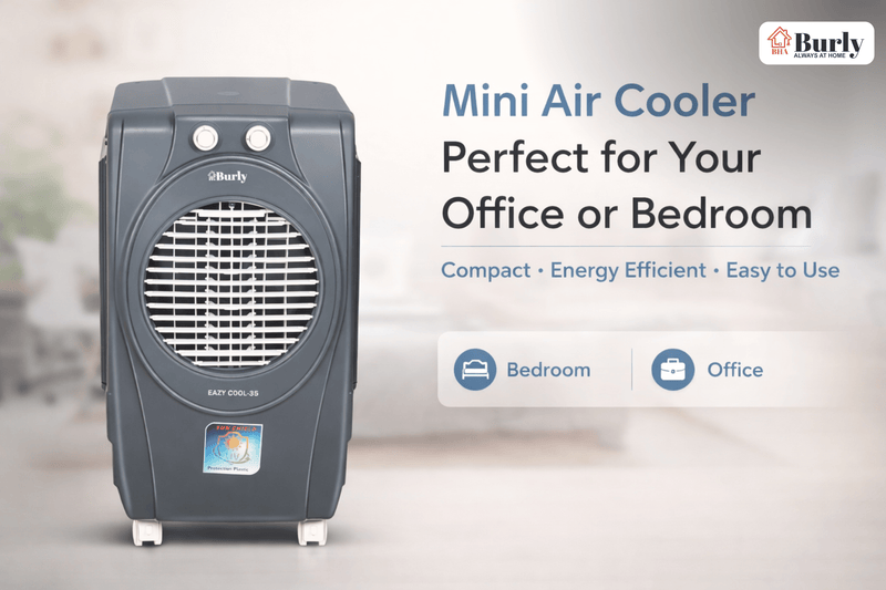 Mini Air Cooler: Perfect for Your Office or Bedroom - Burly Home Appliances