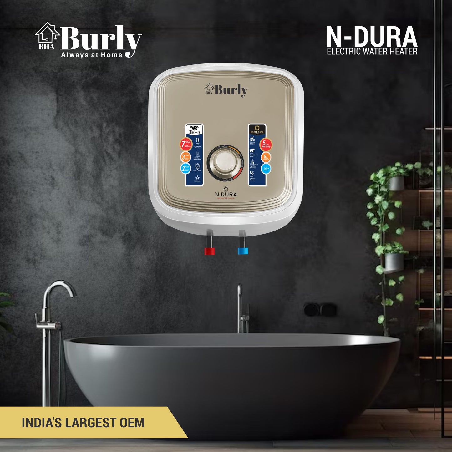 N DURA STORAGE GEYSER 15 LTR