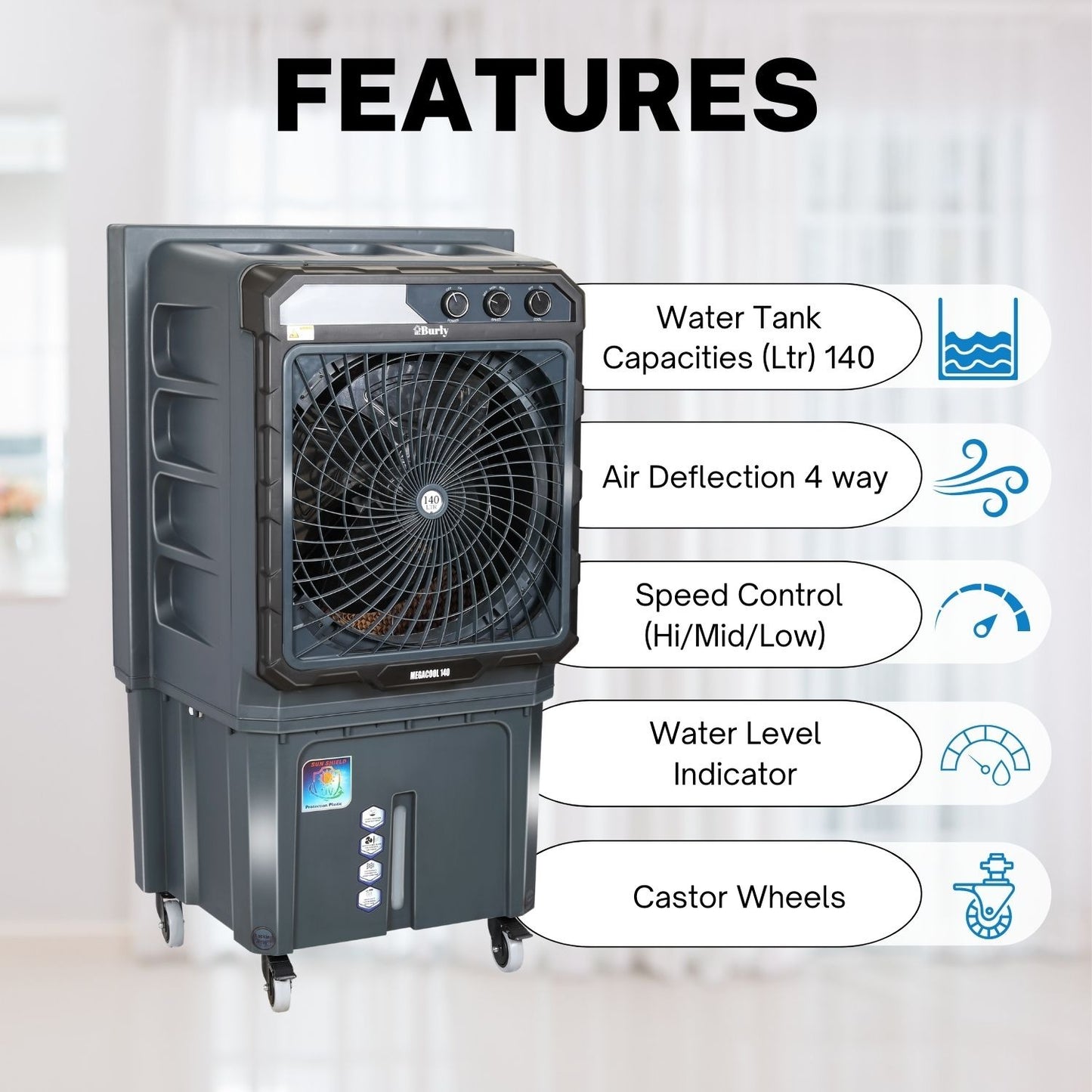 Mega Cool 140L – Ultra-Large Capacity. Superior Cooling Dominance.