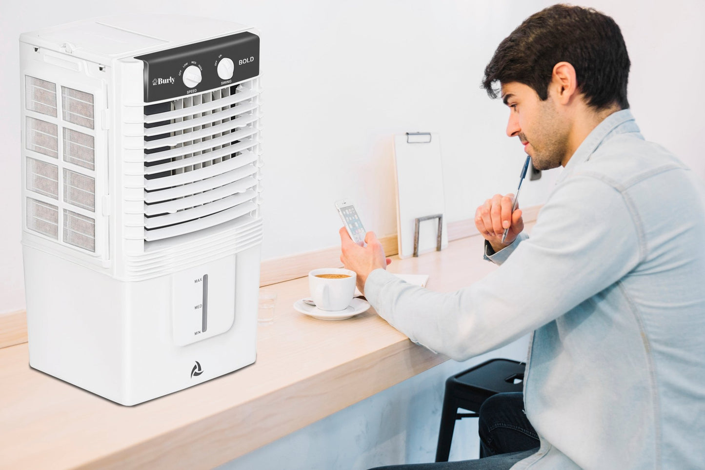 BOLD 10 LTR Personal Air Cooler – Compact & Powerful Cooling Solution - Burly Home Appliances