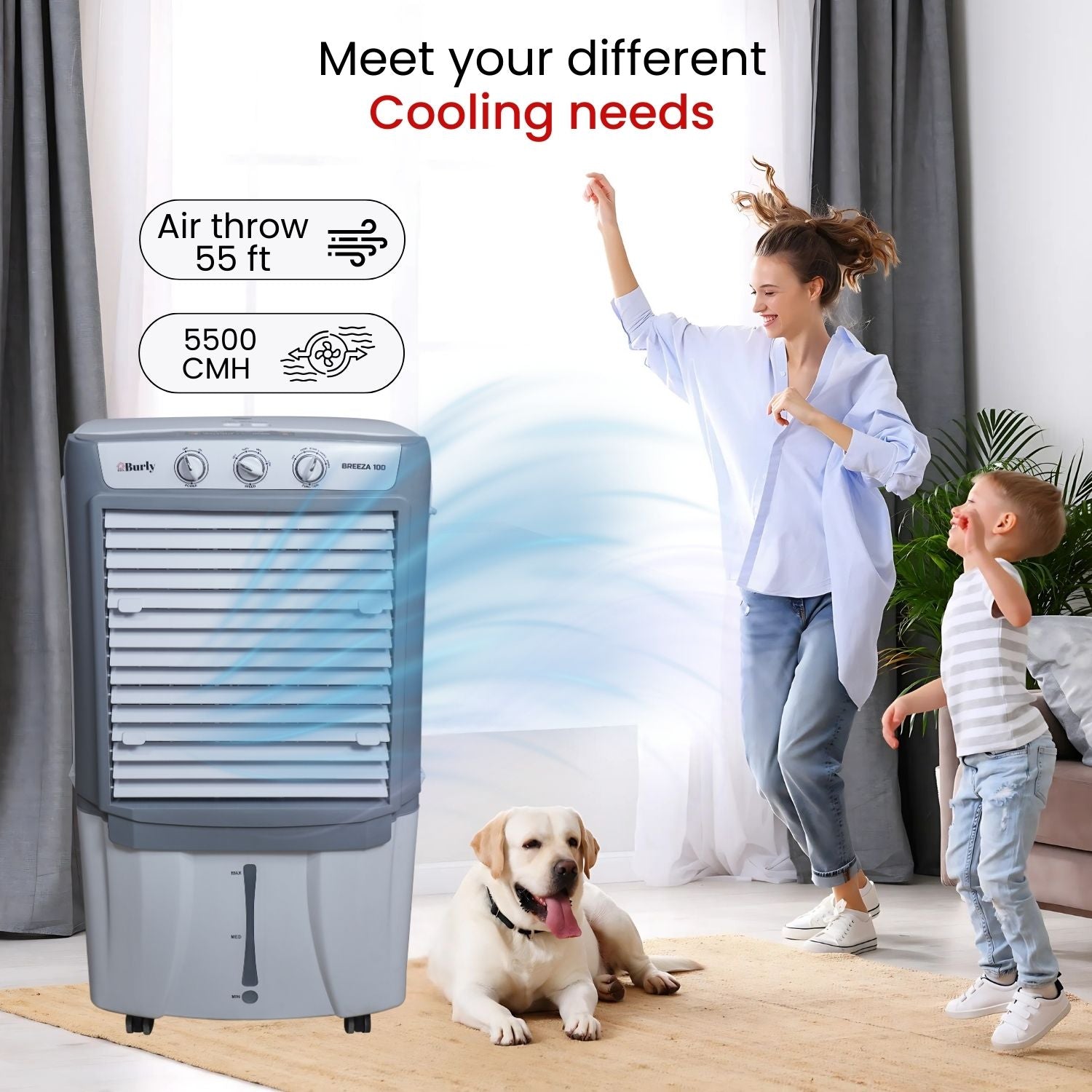 BREEZA 100L Cooler – Maximum Capacity. Ultimate Cooling - Burly Home Appliances