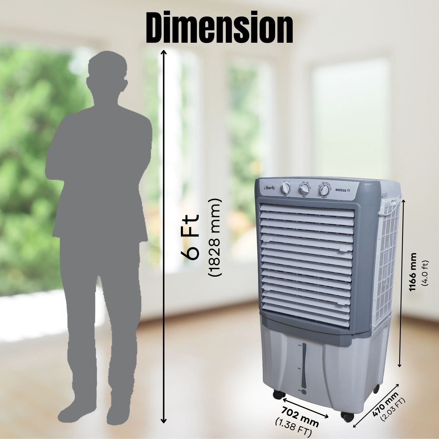 BREEZA 75L Cooler – Powerful Cooling. Smart Performance. - Burly Home Appliances