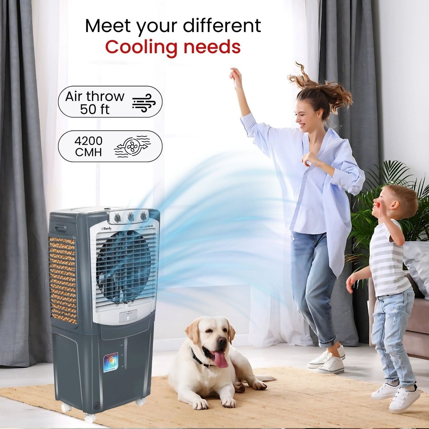 Cool Air Pro 90L – Heavy - Duty Cooling. Maximum Reach. - Burly Home Appliances