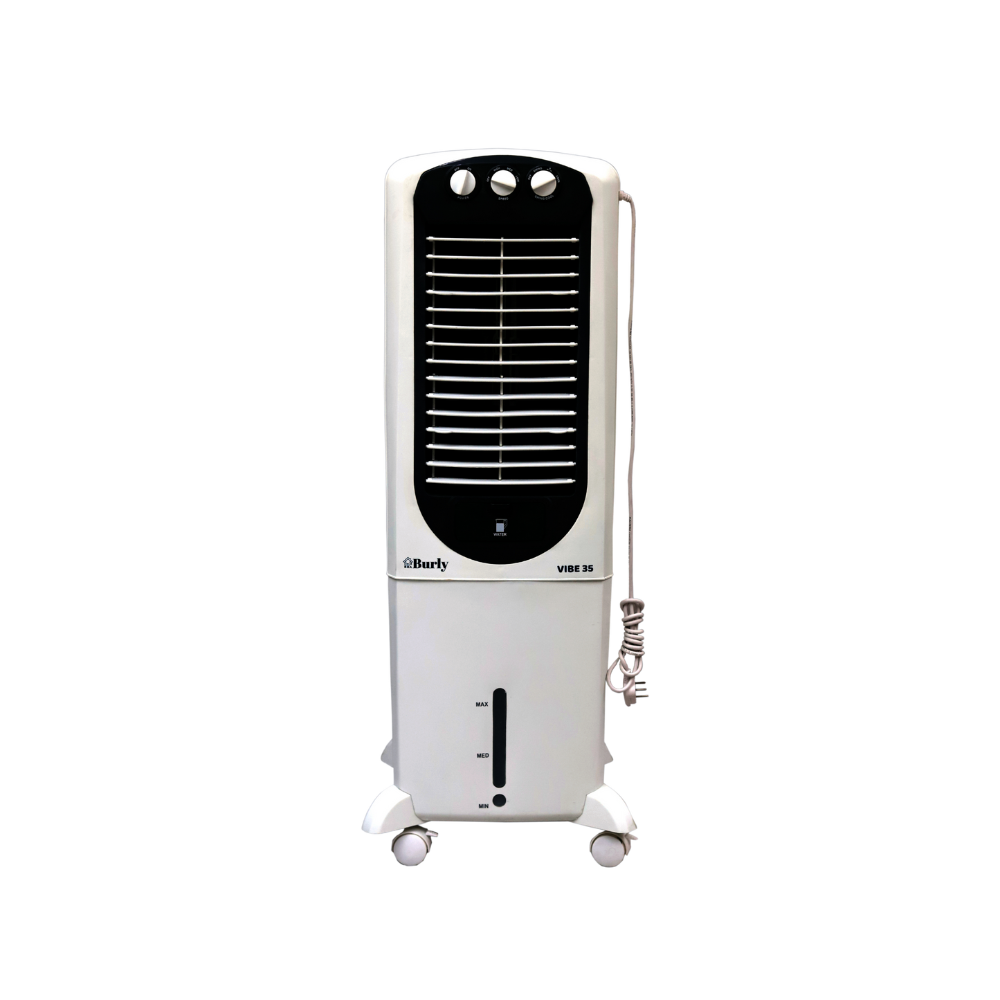 Vibe 35L Tower Cooler – Compact Design. Powerful Cooling.