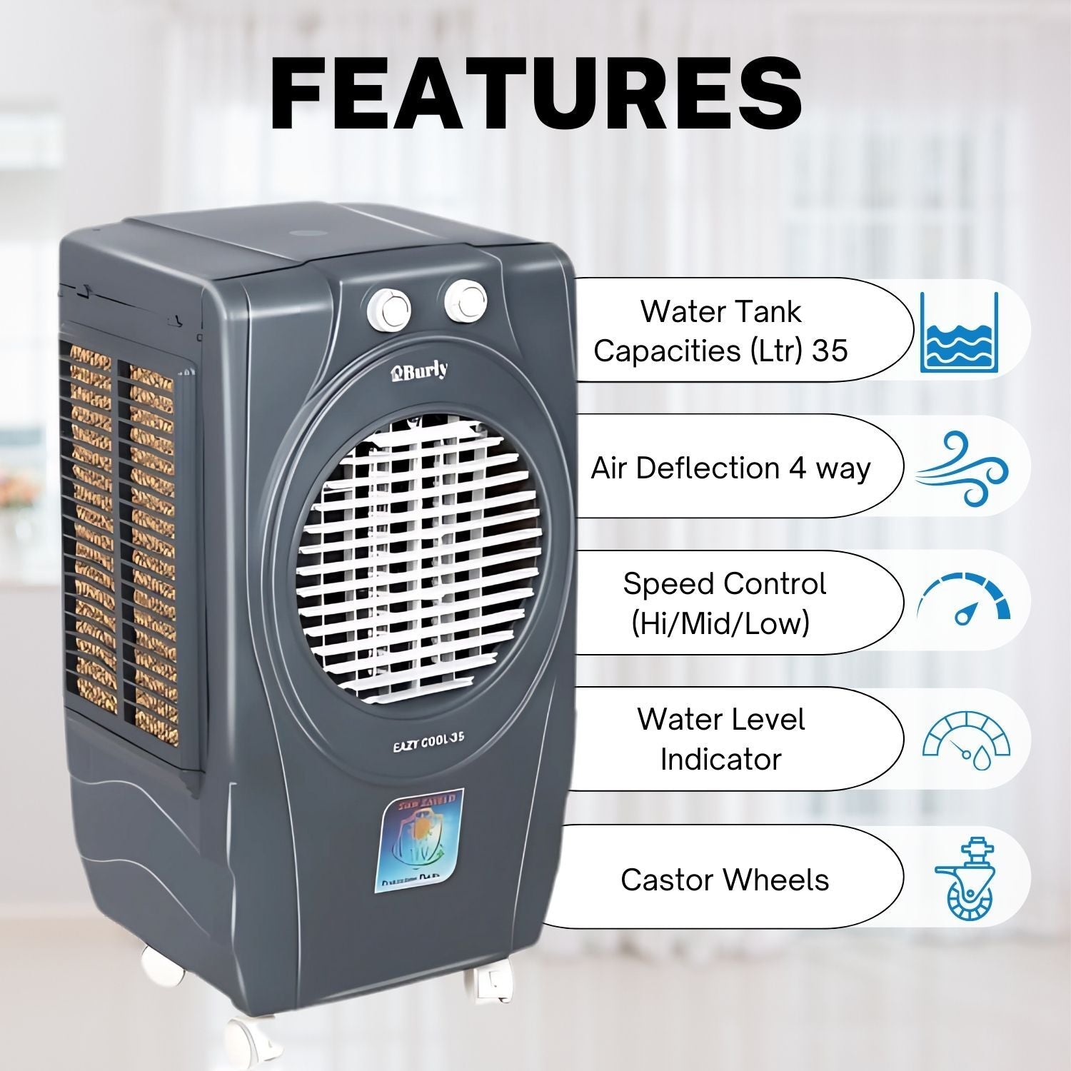 Eazy Cool 35L – Compact. Durable. Efficient. - Burly Home Appliances