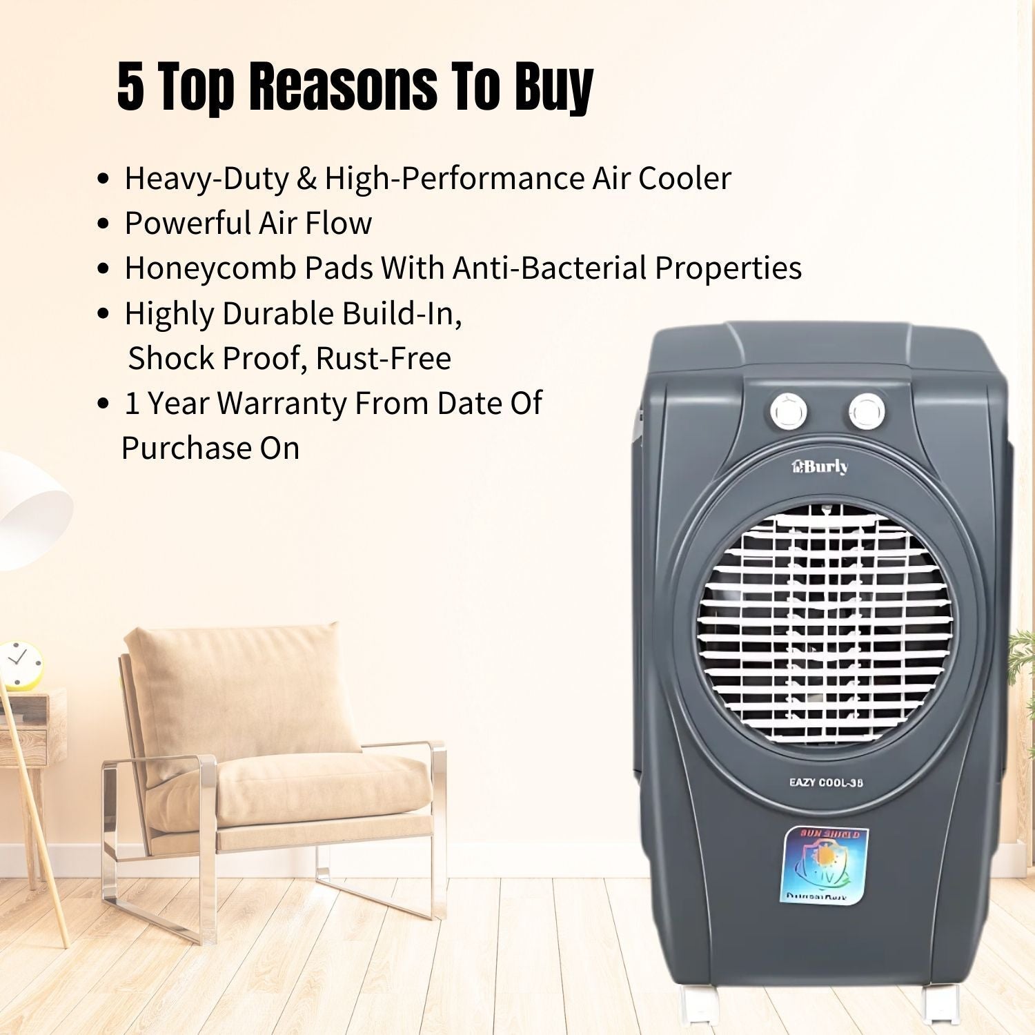Eazy Cool 35L – Compact. Durable. Efficient. - Burly Home Appliances