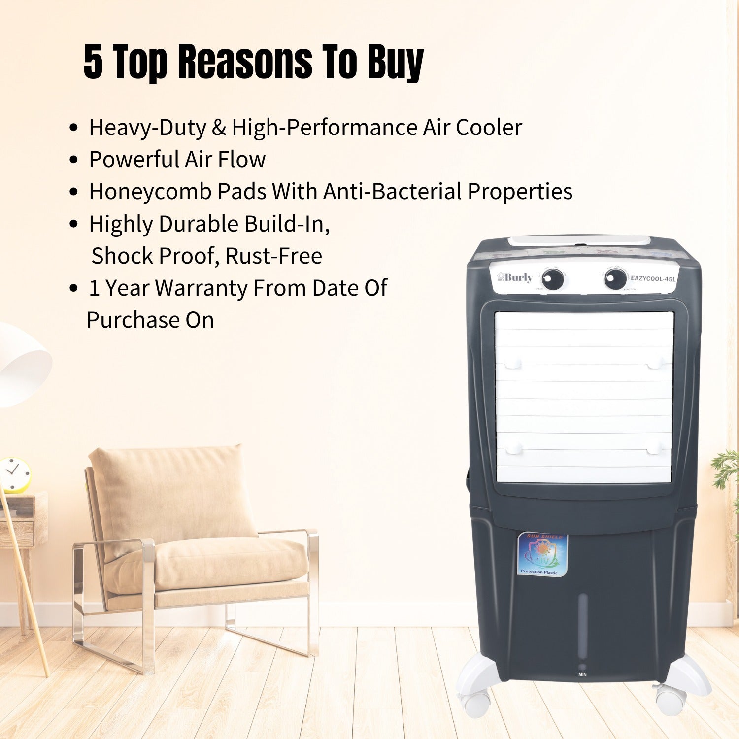 Eazy Cool 45L – Compact Power. Rugged Performance. - Burly Home Appliances
