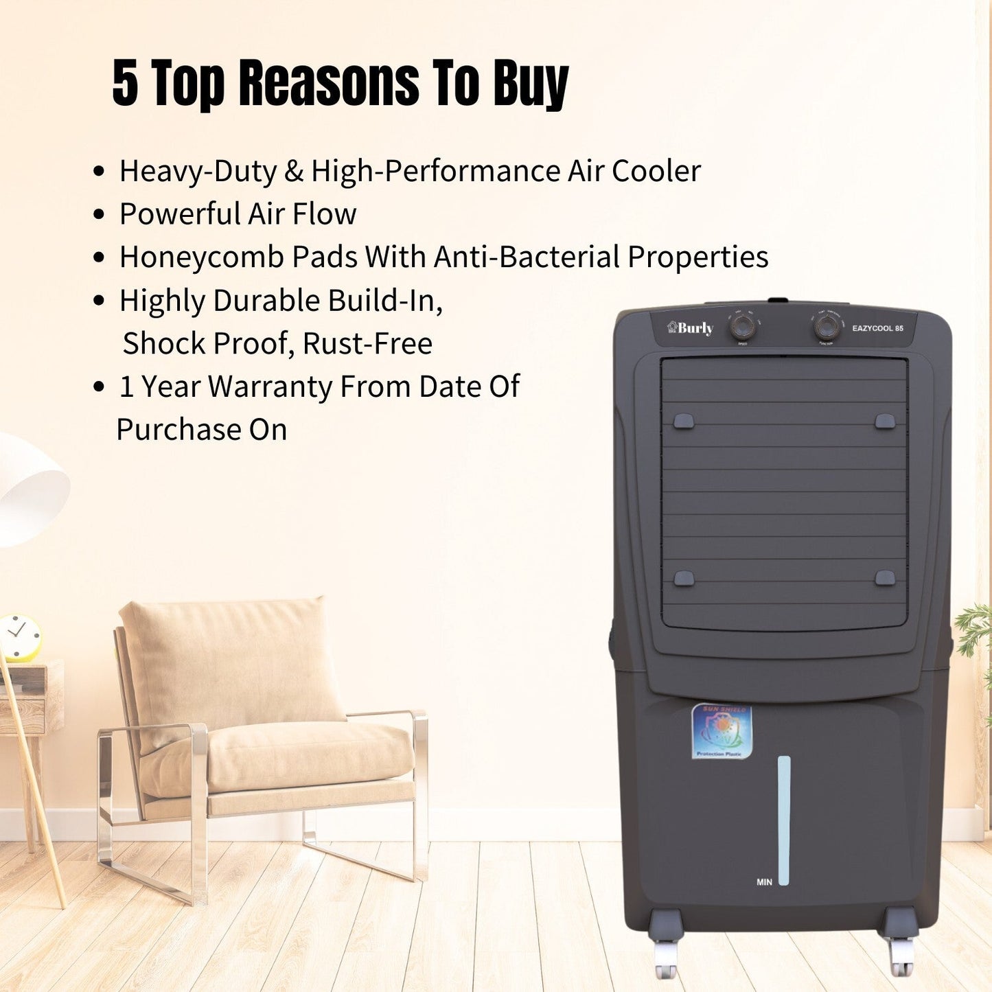 Eazy Cool 85L – Heavy - Duty Cooling. Built to Last. - Burly Home Appliances